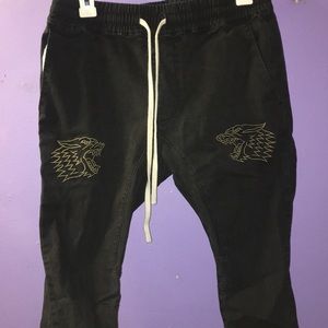PacSun Wolf Embroidered Joggers